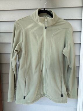North End Full Zip Fleece Jacket; Sage/Mint Green; Size Large